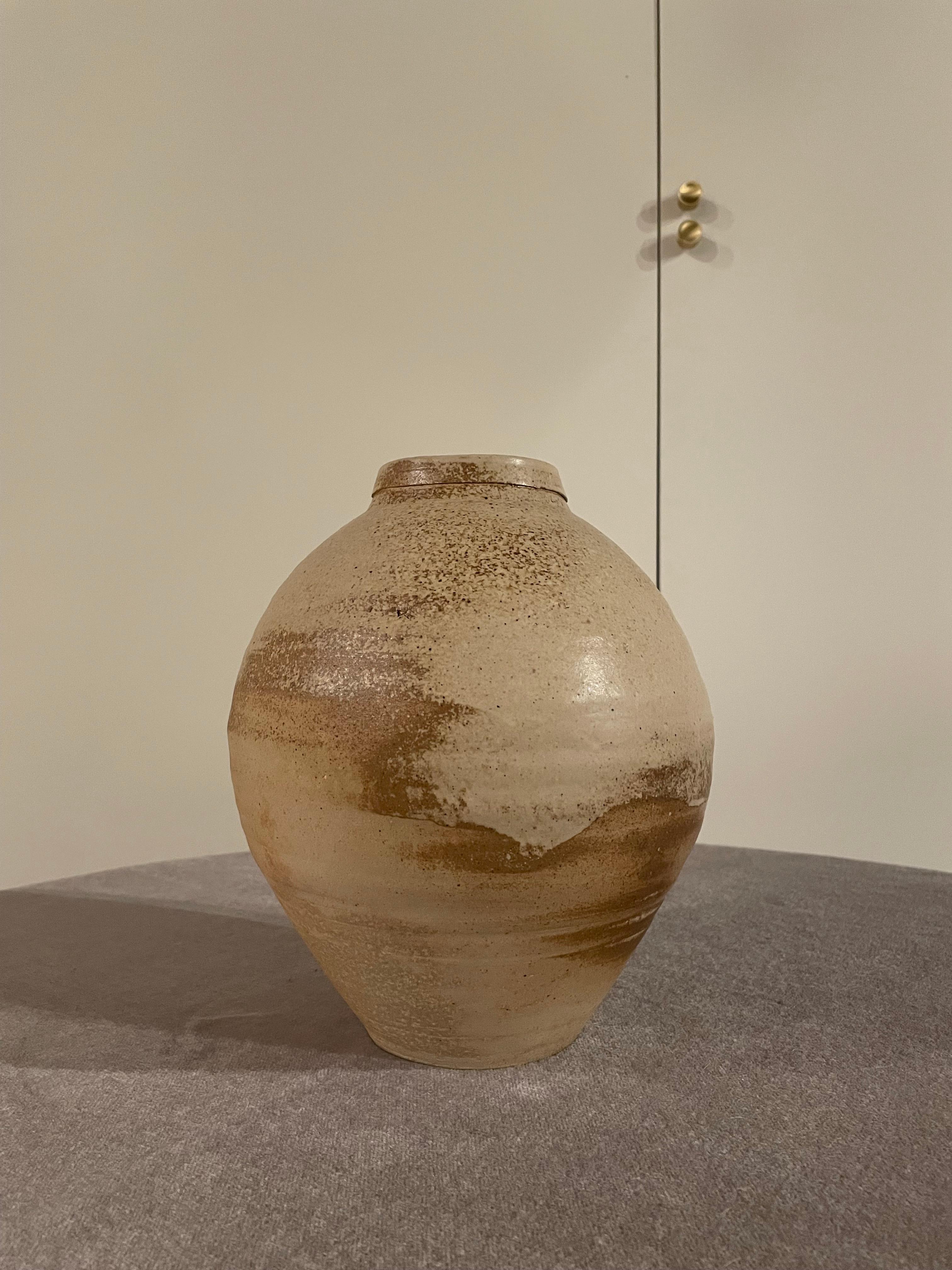 Stoneware Clay Vessel For Sale 2