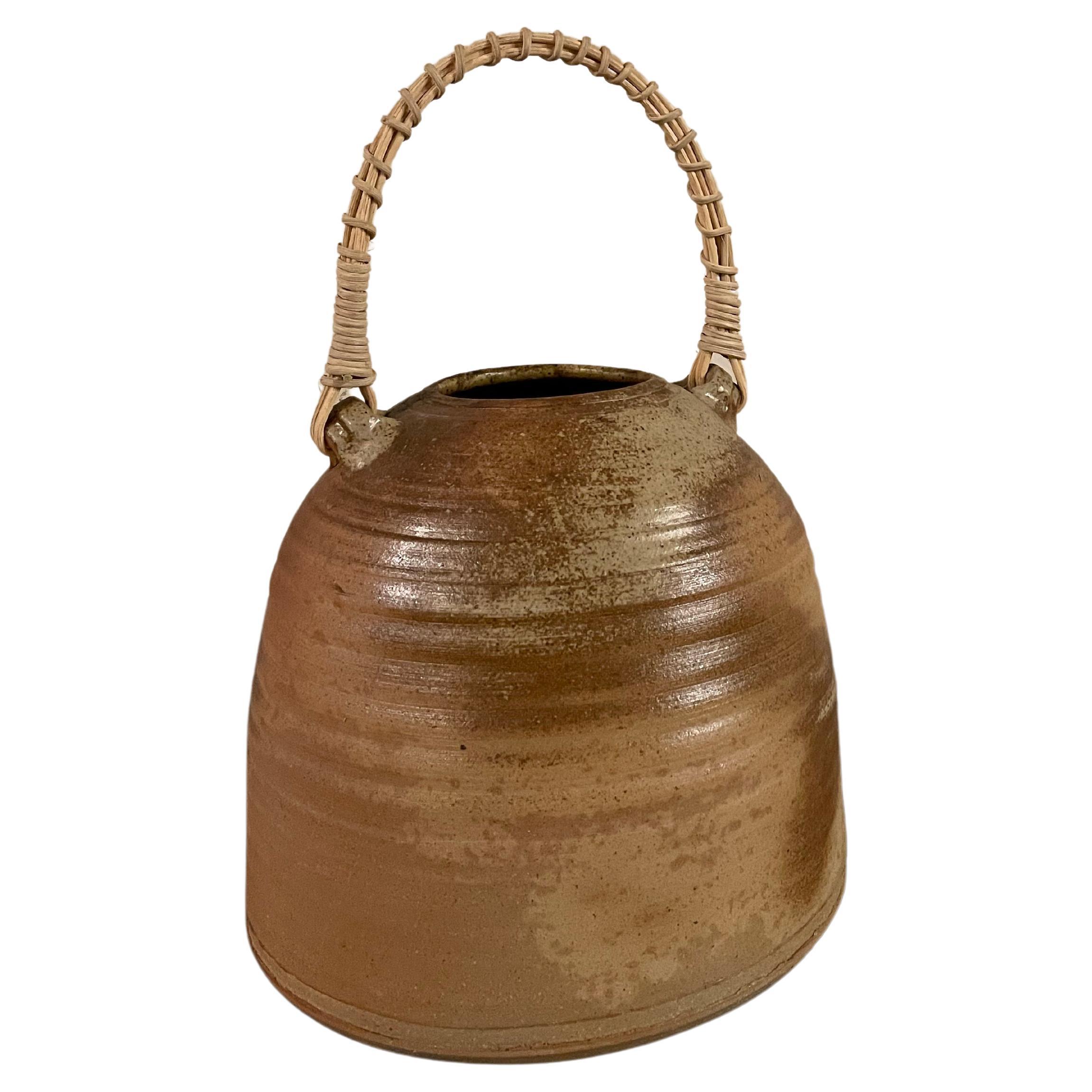Stoneware Clay Vessel For Sale