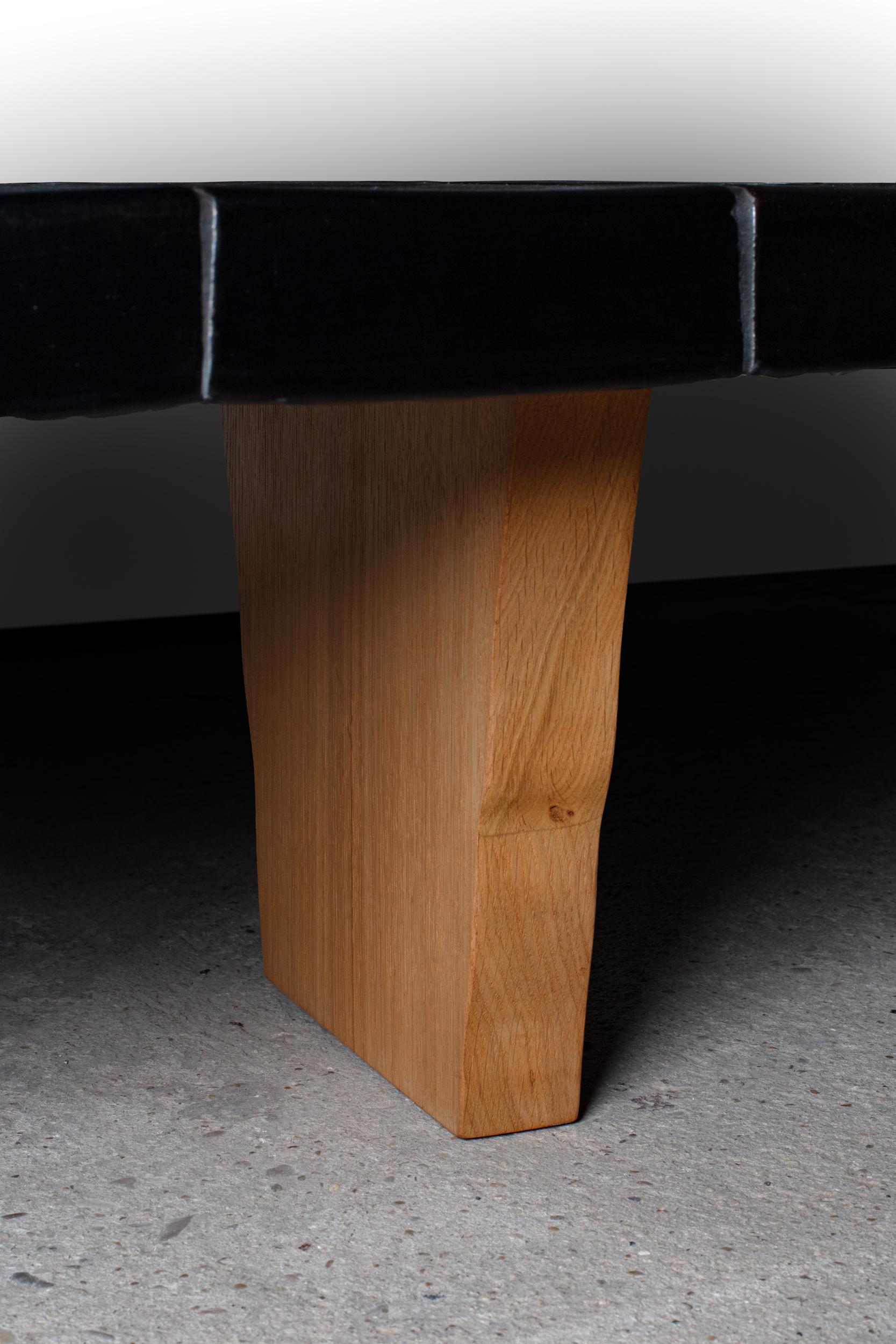 Table basse en grès à décor géométrique de Jean-Pierre Viot, 2024 Neuf - En vente à Saint-Ouen, FR
