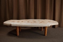 Stoneware coffee table with Geometric Decoration by Jean-Pierre Viot, 2026.