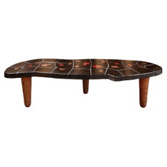 Stoneware coffee table with Geometric Decoration by Jean-Pierre Viot, 2026.