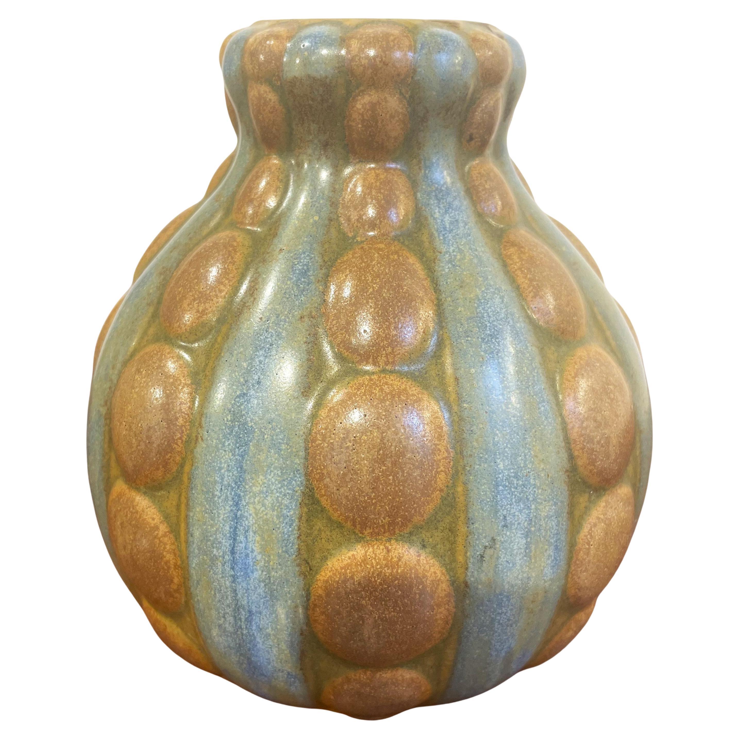 Art Deco Stoneware coloquinte vase by Louis Lourioux For Sale
