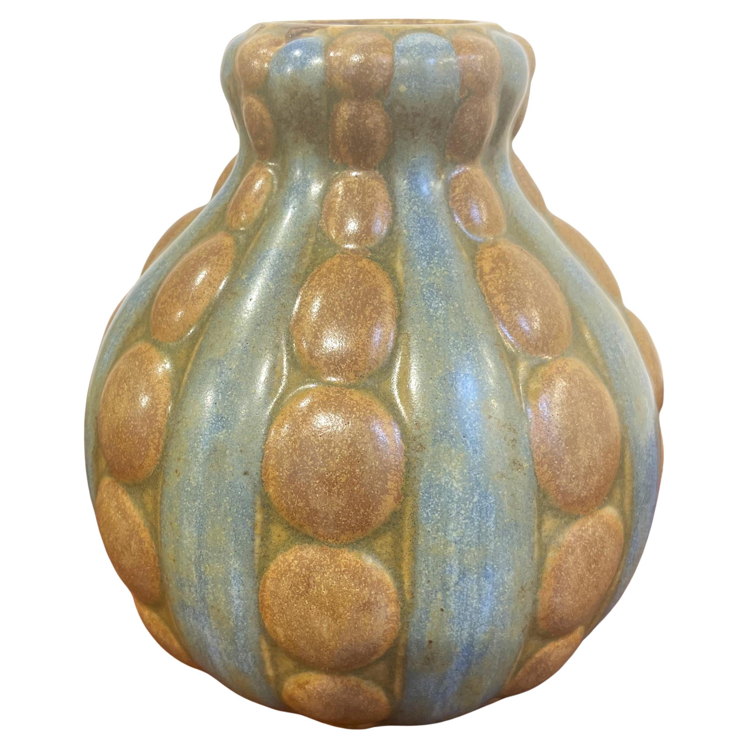 Stoneware coloquinte vase by Louis Lourioux In Excellent Condition For Sale In PARIS, FR