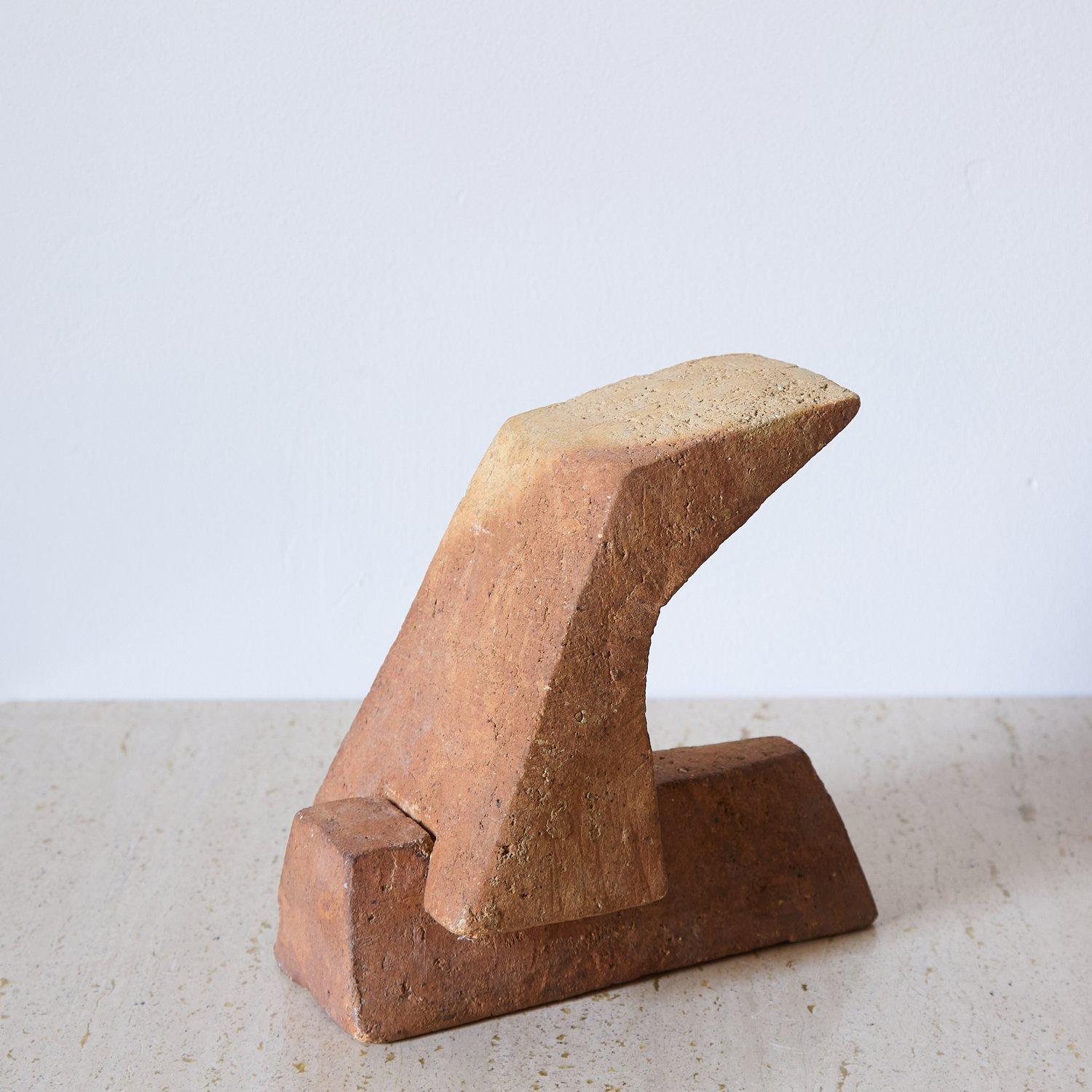 Français Sculpture constructiviste en grès de la céramiste Annick Lodereau, années 1960 en vente