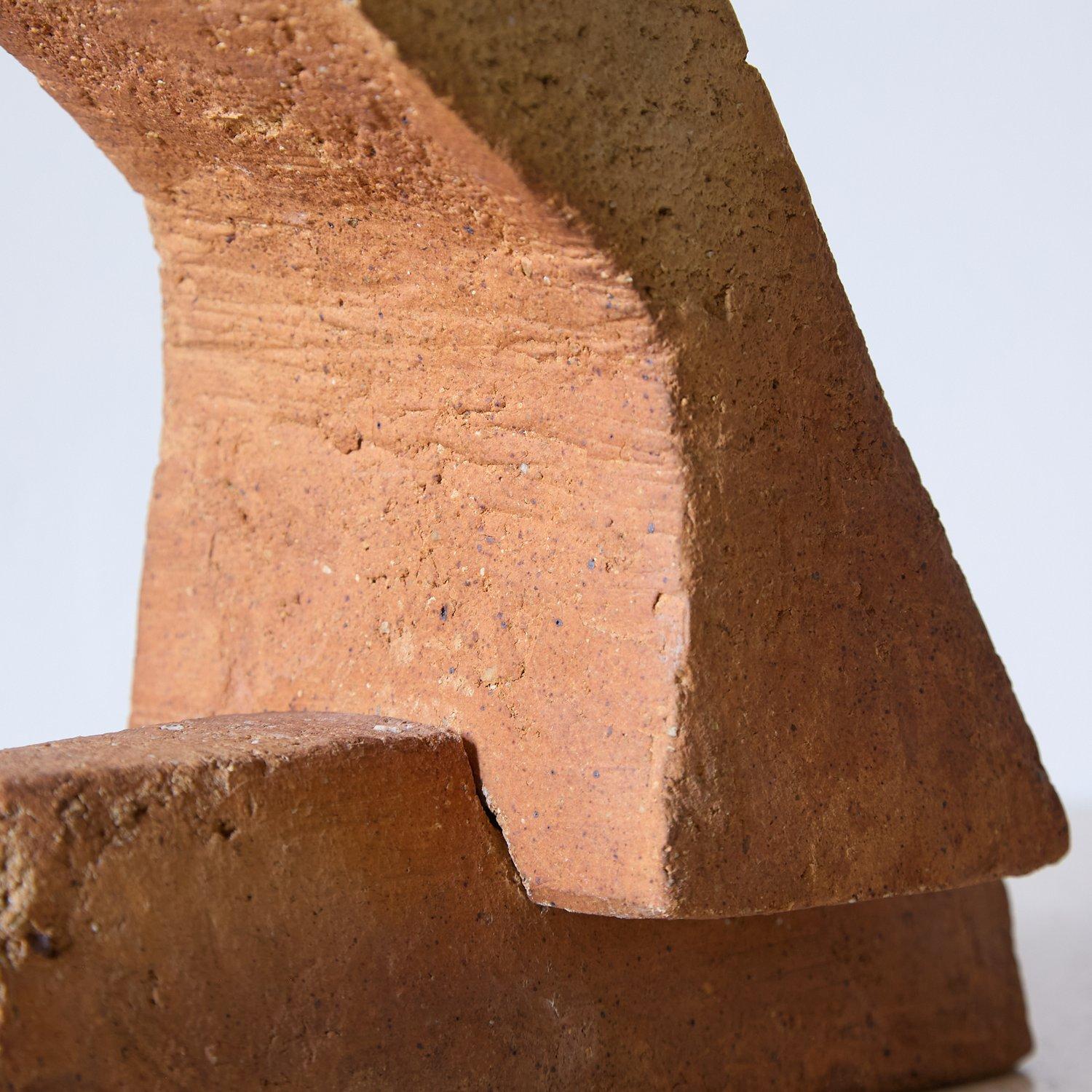 Sculpture constructiviste en grès de la céramiste Annick Lodereau, années 1960 en vente 1