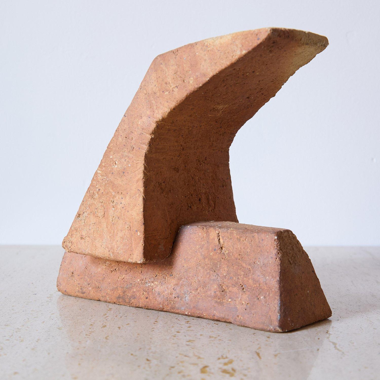 Sculpture constructiviste en grès de la céramiste Annick Lodereau, années 1960 en vente 2
