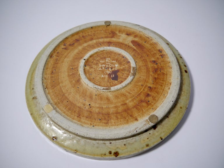 20th Century Stoneware Dish by Marianne Westman for Rörstrand, Sweden, 1960s For Sale