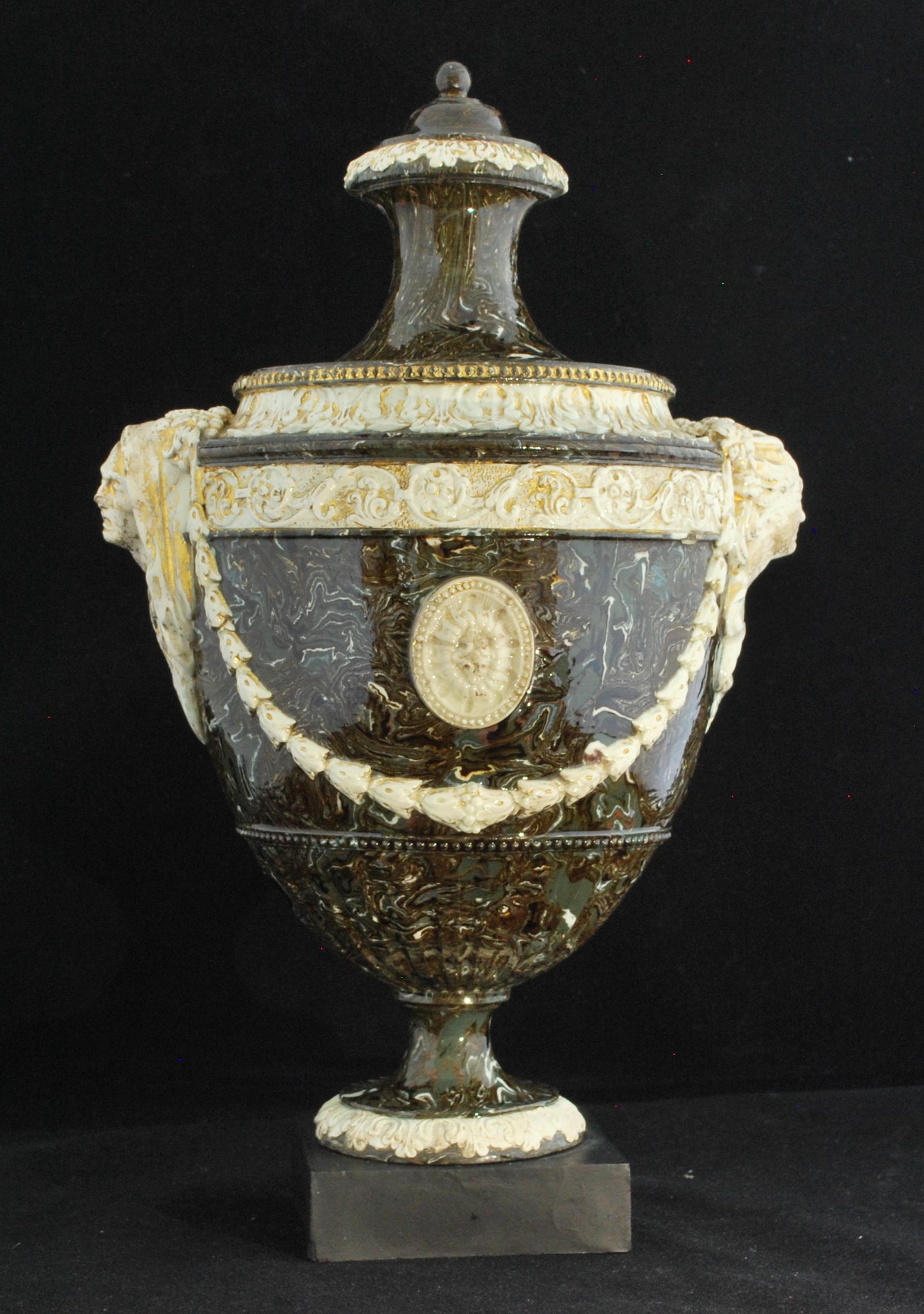 Neoclassical Stoneware Effect Vase, Palmer, circa 1775