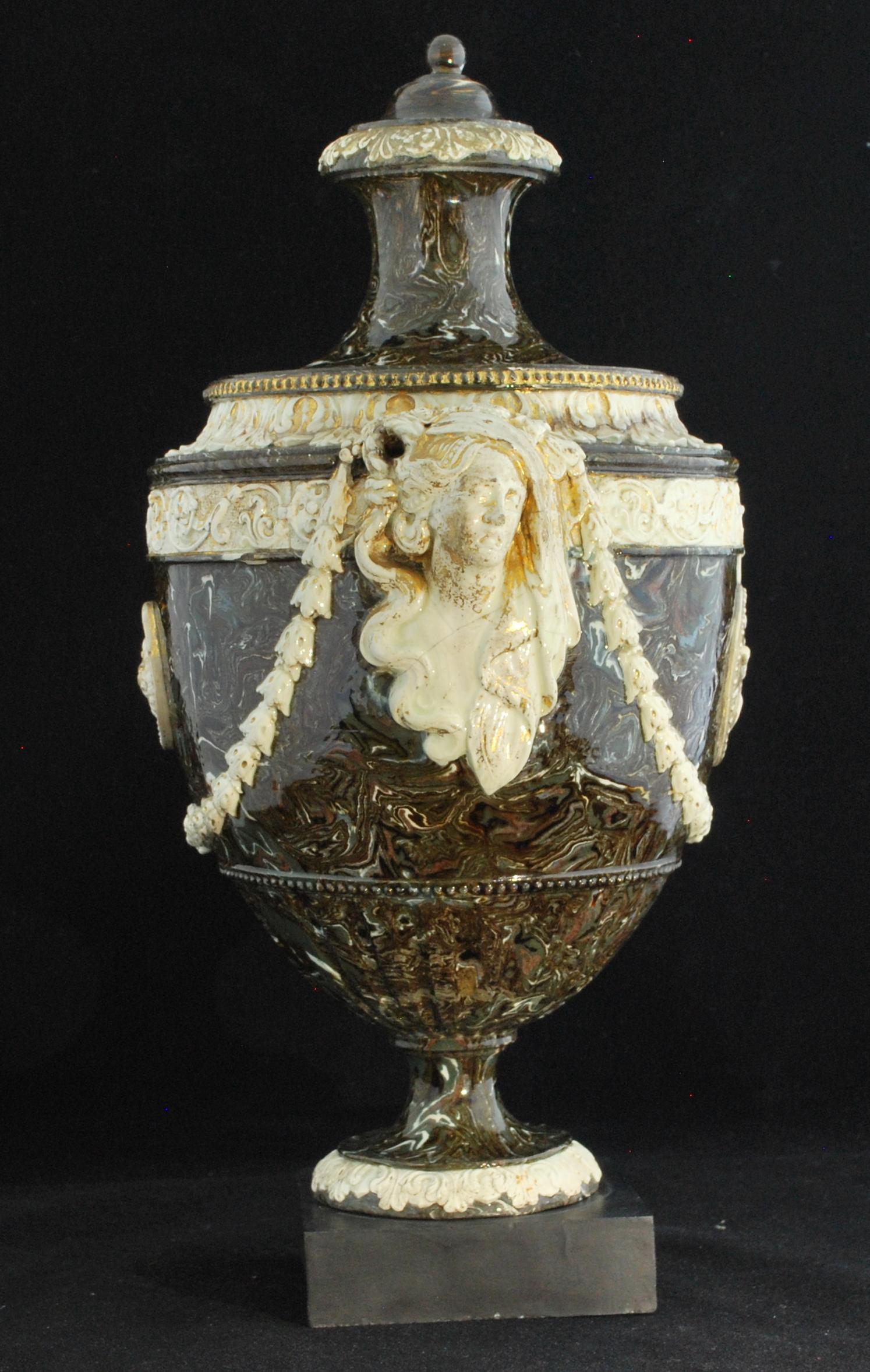 English Stoneware Effect Vase, Palmer, circa 1775