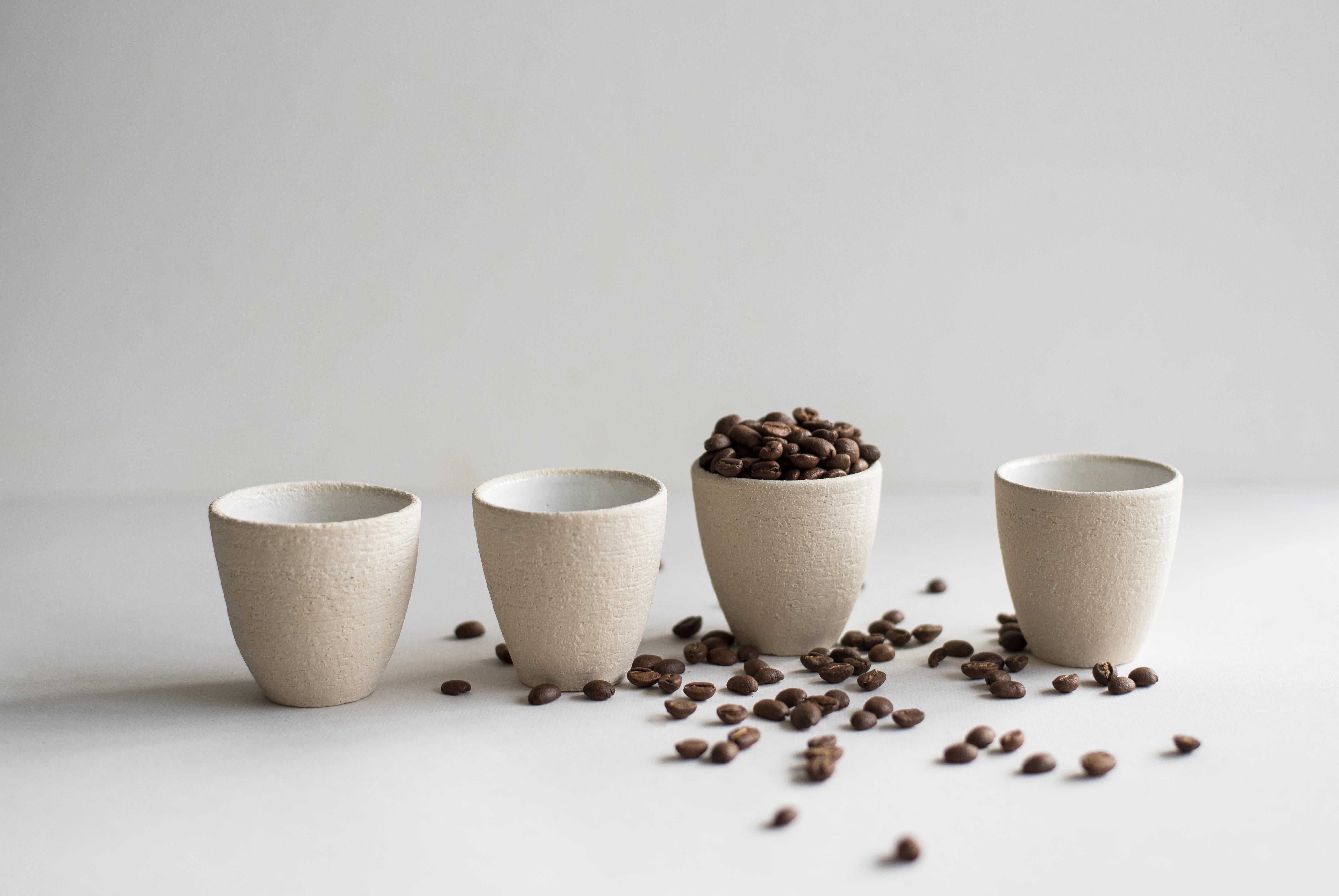 Hand-Crafted Stoneware Espresso Cup For Sale