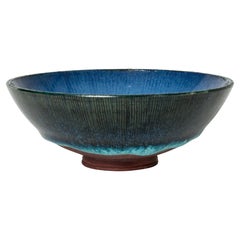 Stoneware "Farsta" Bowl by Wilhelm Kåge, Gustavsberg, Sweden, 1940s