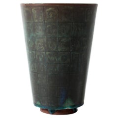 Stoneware "Farsta" Vase by Wilhelm Kåge for Gustavsberg, Sweden, 1940s
