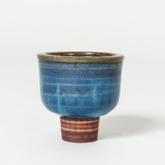 Stoneware "Farsta" Vase by Wilhelm Kåge, Gustavsberg, Sweden, 1940s