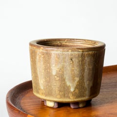Stoneware "Farsta" Vase by Wilhelm Kåge, Gustavsbergs studio, Sweden, 1952
