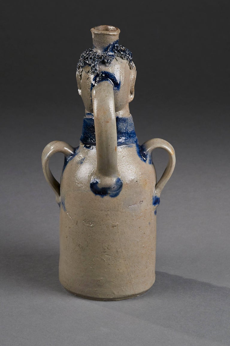 Stoneware Figural Jug, Man in a Cutaway Coat For Sale at 1stDibs