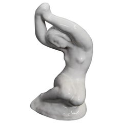 Stoneware Figurine by L. Hjorth, Denmark