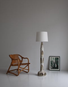 Stoneware Floor Lamp by "Henri Keramik", Denmark, 1960s Scandinavian Modern