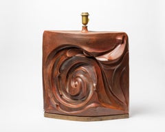 Keramische Tischlampe von Georges Martin, um 1980-1990.