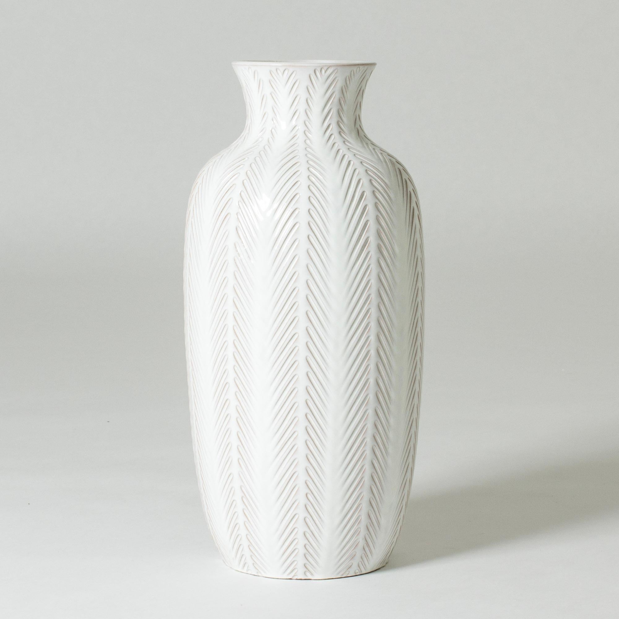 Swedish Stoneware Floor Vase by Anna-Lisa Thomson for Upsala-Ekeby, Sweden, 1940s For Sale