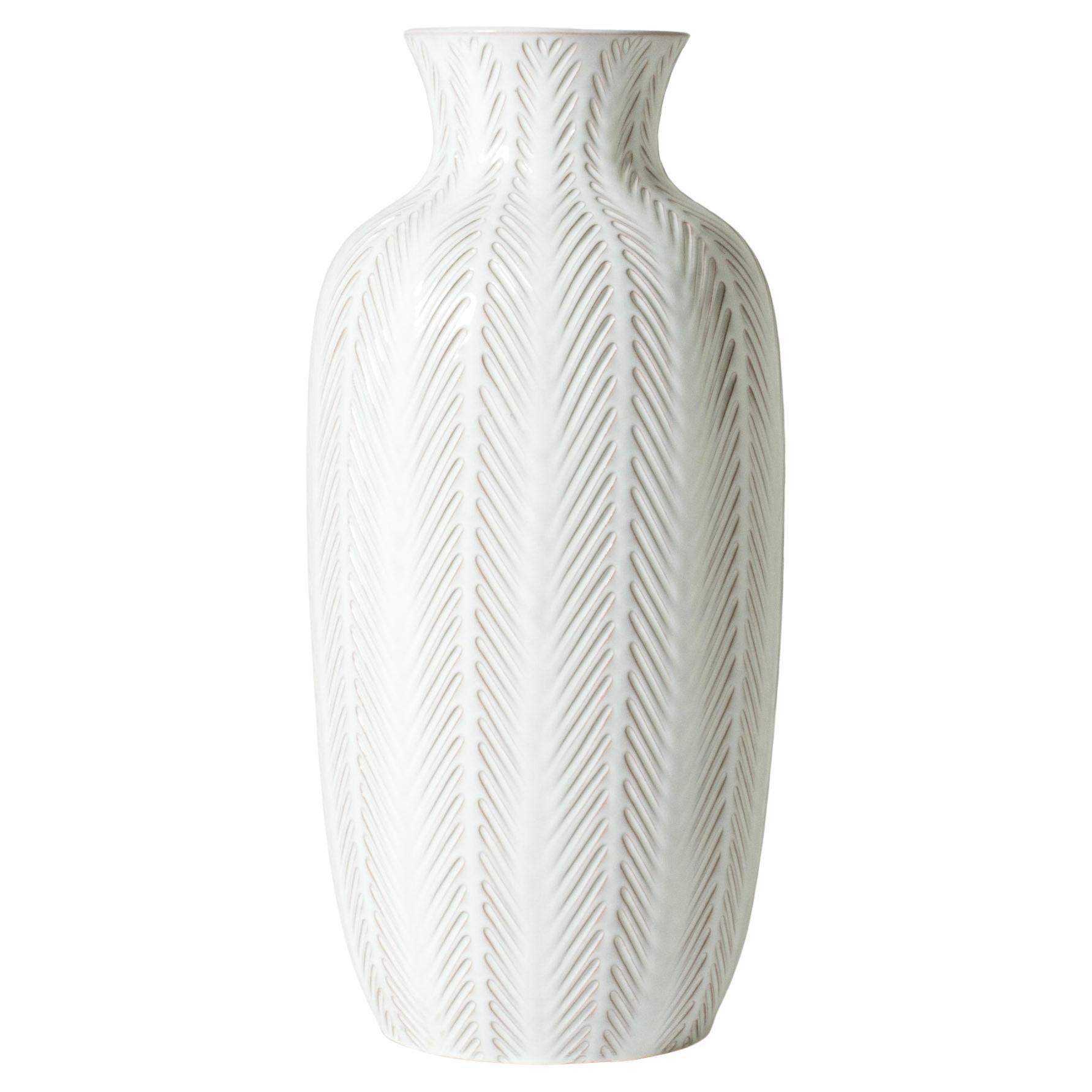 Stoneware Floor Vase by Anna-Lisa Thomson for Upsala-Ekeby, Sweden, 1940s For Sale