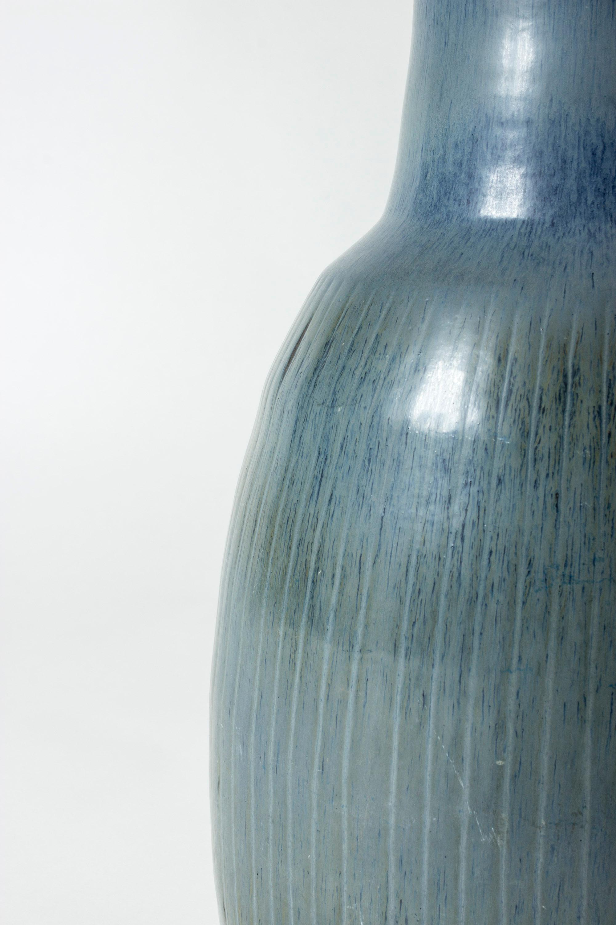 Swedish Stoneware Floor Vase by Carl-Harry Stålhane, Rörstrand, Sweden, 1950s For Sale