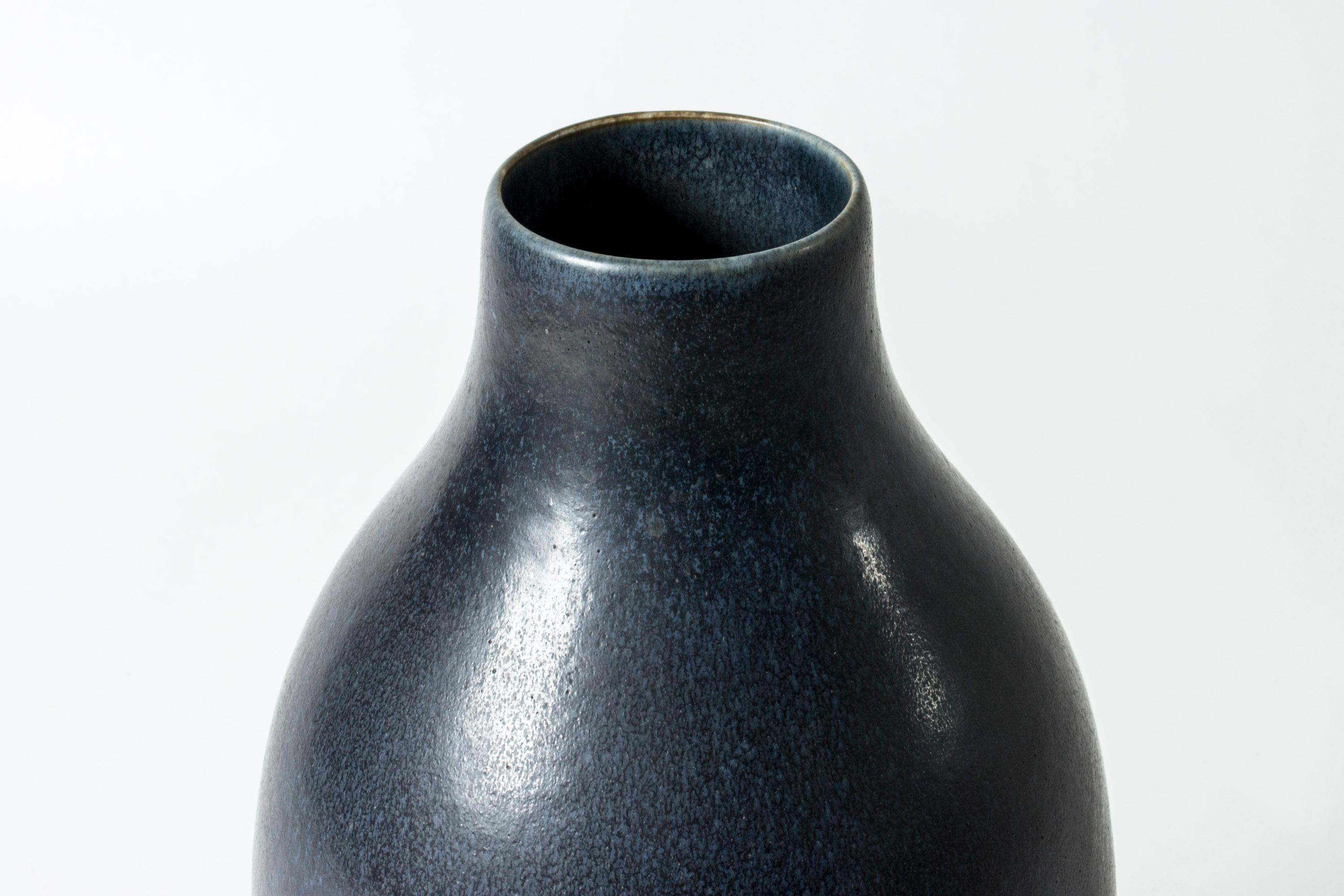 Scandinavian Modern Stoneware Floor Vase by Carl-Harry Stålhane, Rörstrand, Sweden, 1950s For Sale