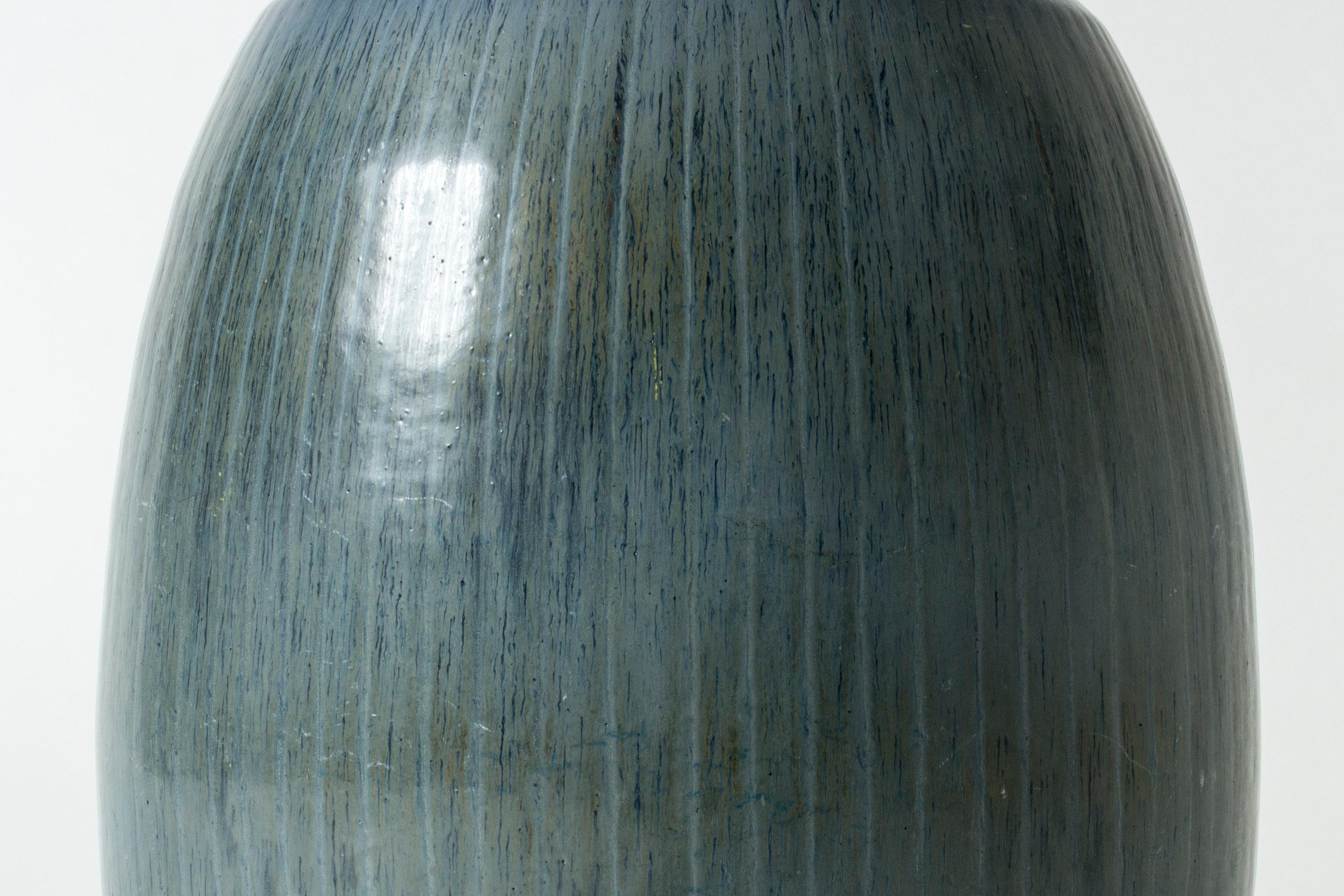 Vase de sol en grès de Carl-Harry Stålhane, Rörstrand, Suède, années 1950 Bon état à Stockholm, SE