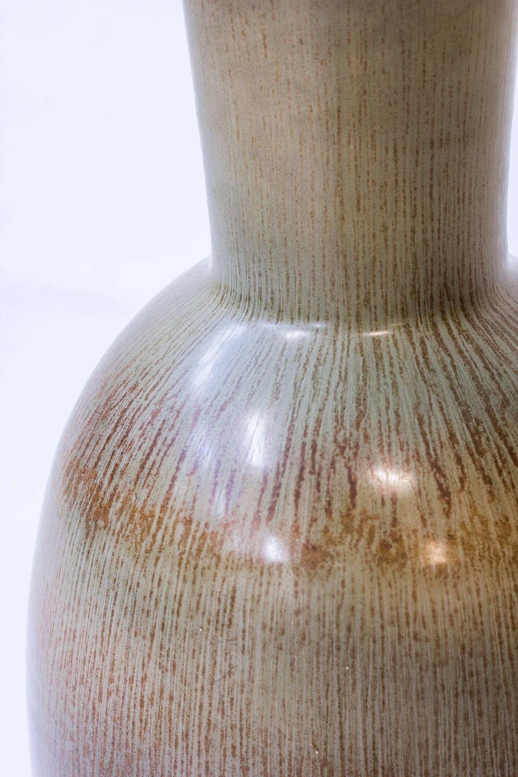 Swedish Stoneware Floor Vase by Gunnar Nylund for Rörstrand, Sweden, 1950s