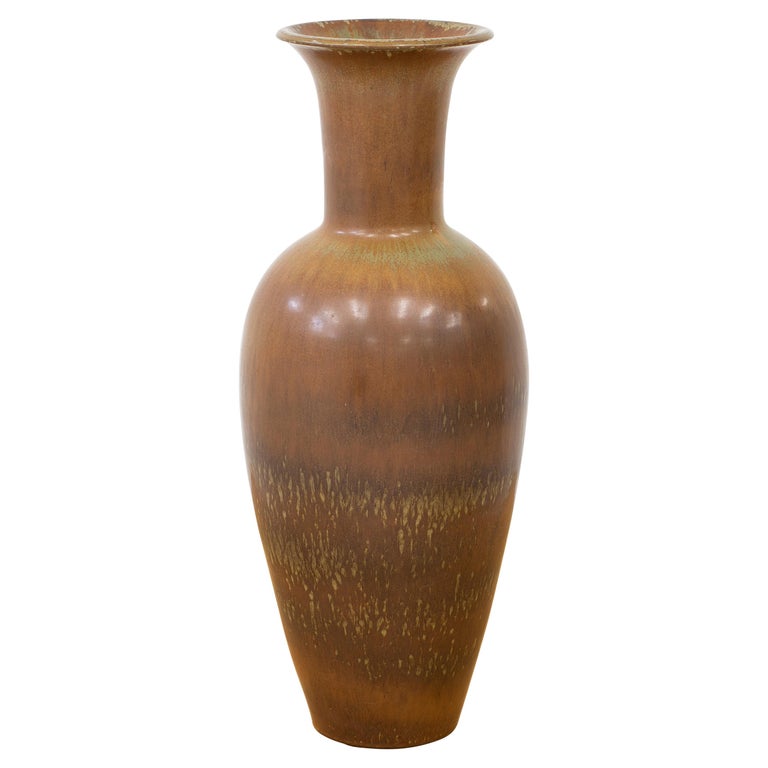 Stoneware Floor Vase by Gunnar Nylund for Rörstrand, Sweden, 1950s For Sale