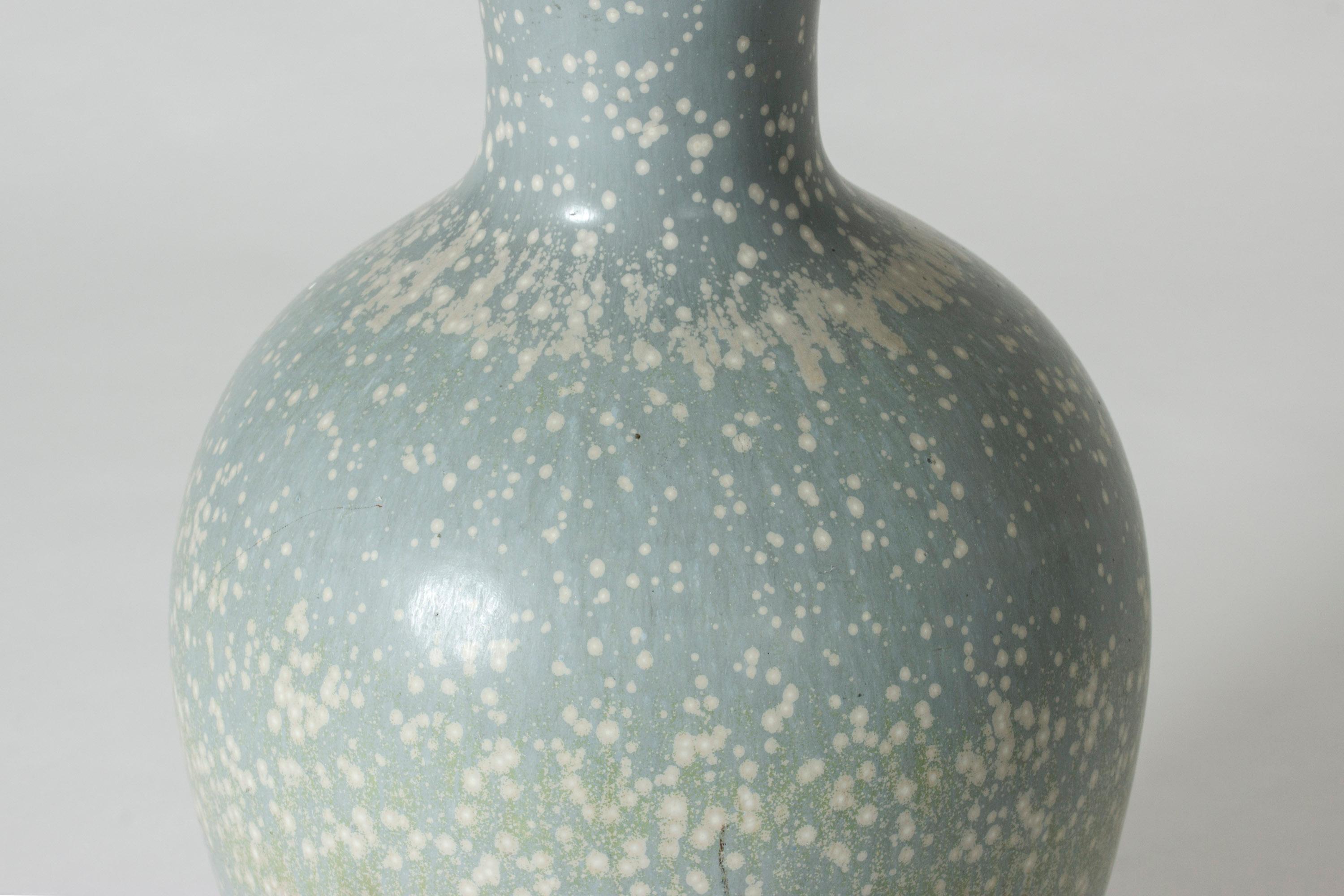 Stoneware Floor Vase by Gunnar Nylund In Good Condition For Sale In Stockholm, SE