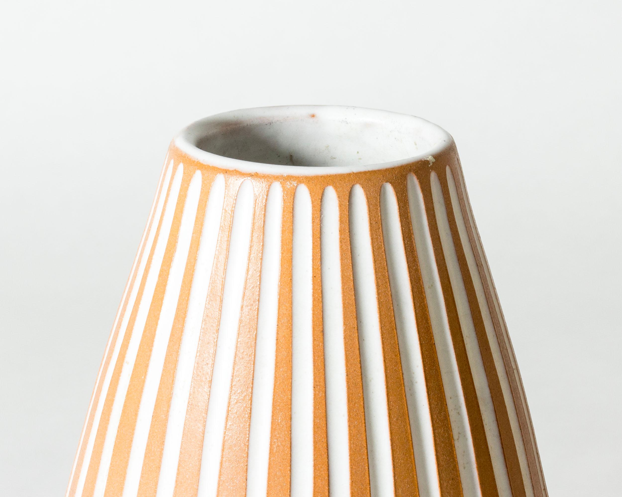 Scandinave moderne Vase de sol en grès par Ingrid Atterberg pour Upsala Ekeby, Suède, années 1950 en vente