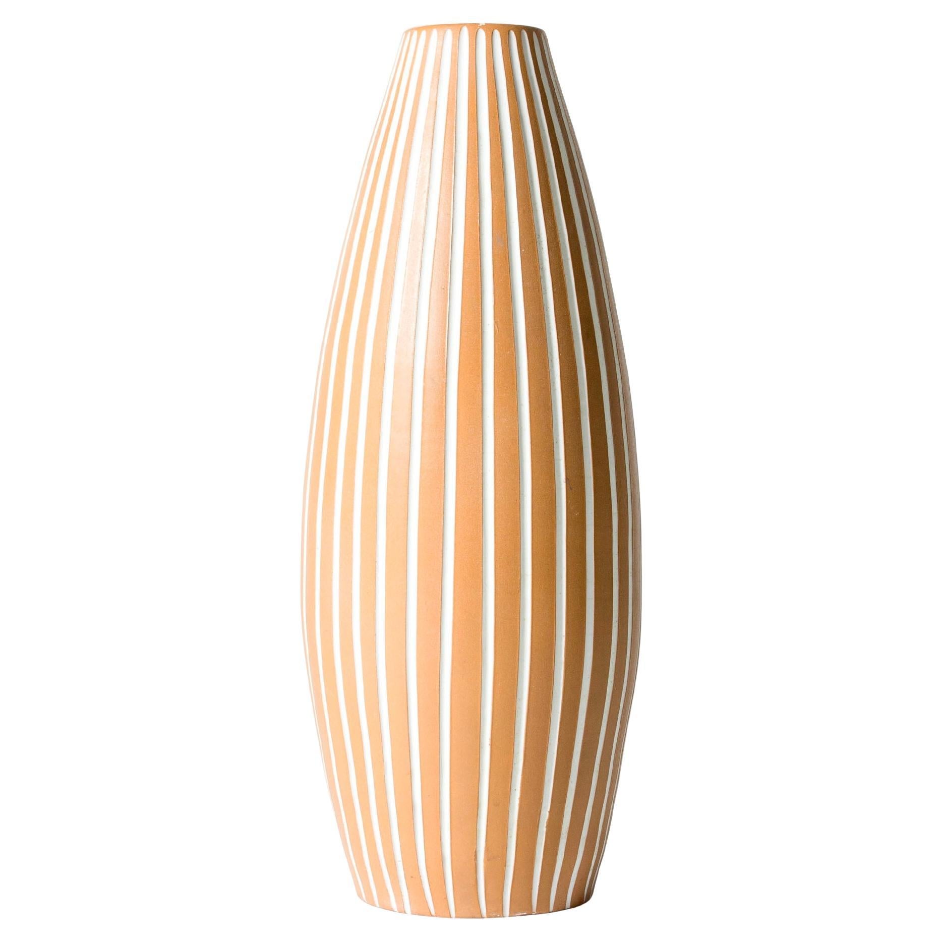 Bodenvase aus Steingut von Ingrid Atterberg für Upsala-Ekeby, Schweden, 1950er Jahre