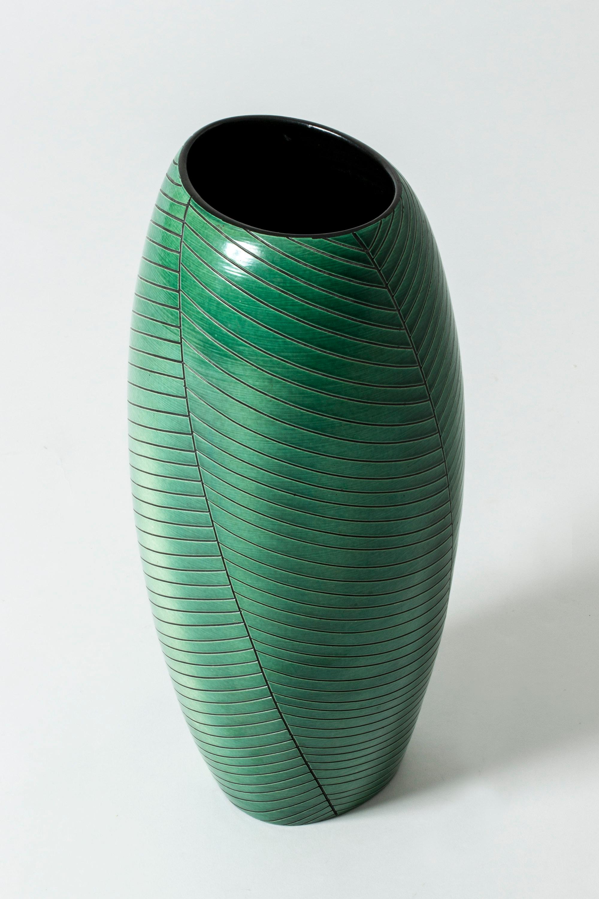 Glazed Stoneware Floor Vase from Upsala-Ekeby, Sweden, 1950s