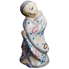 Retro Stoneware Geisha Figurine L. Hjorth, Denmark