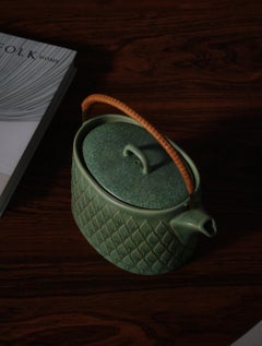 Teiera in gres "Greene & Greene" di J. H. Quistgaard per Kronjyden, Danimarca, anni '60