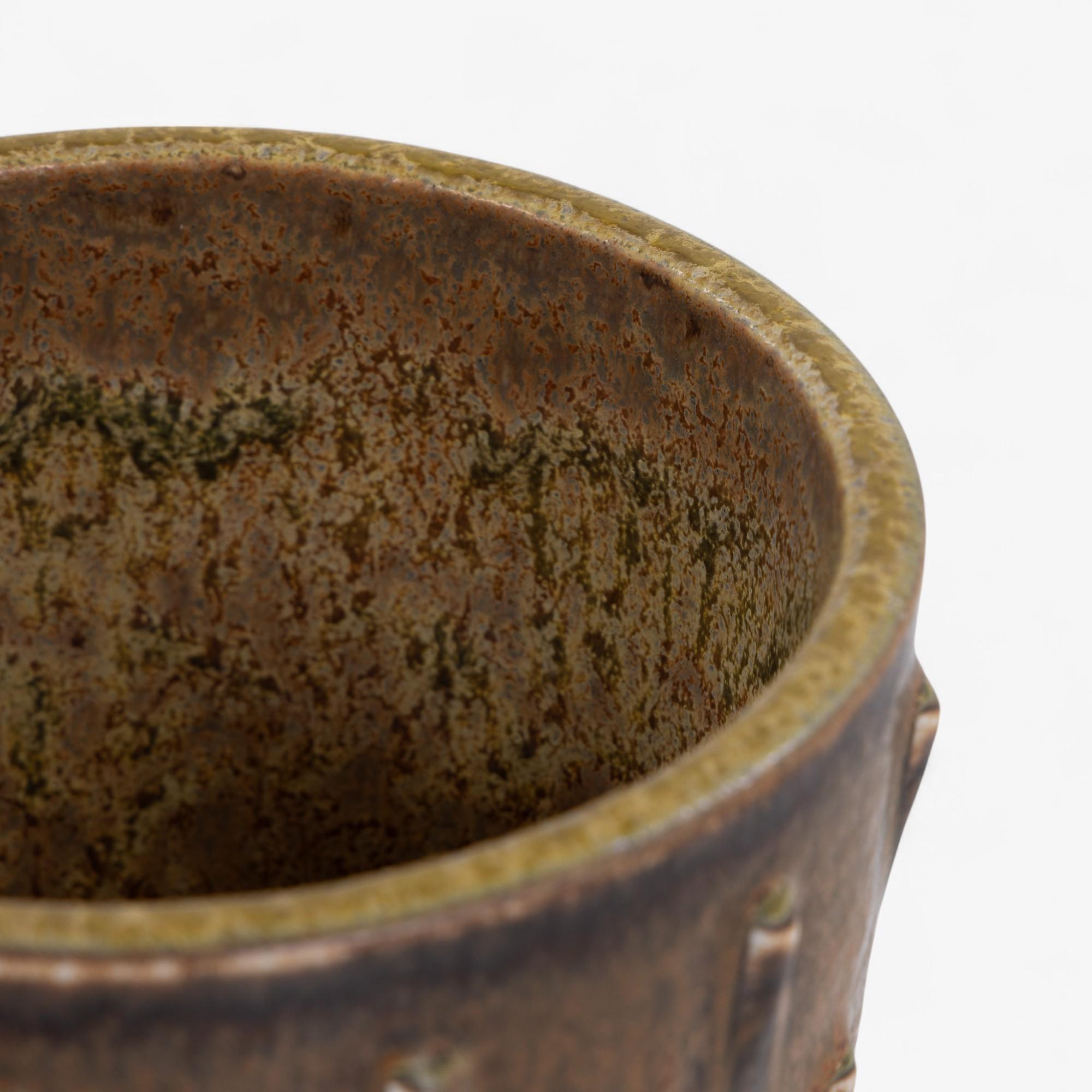Danese Vaso in gres con smalto Solfatara di Arno Malinowski in vendita