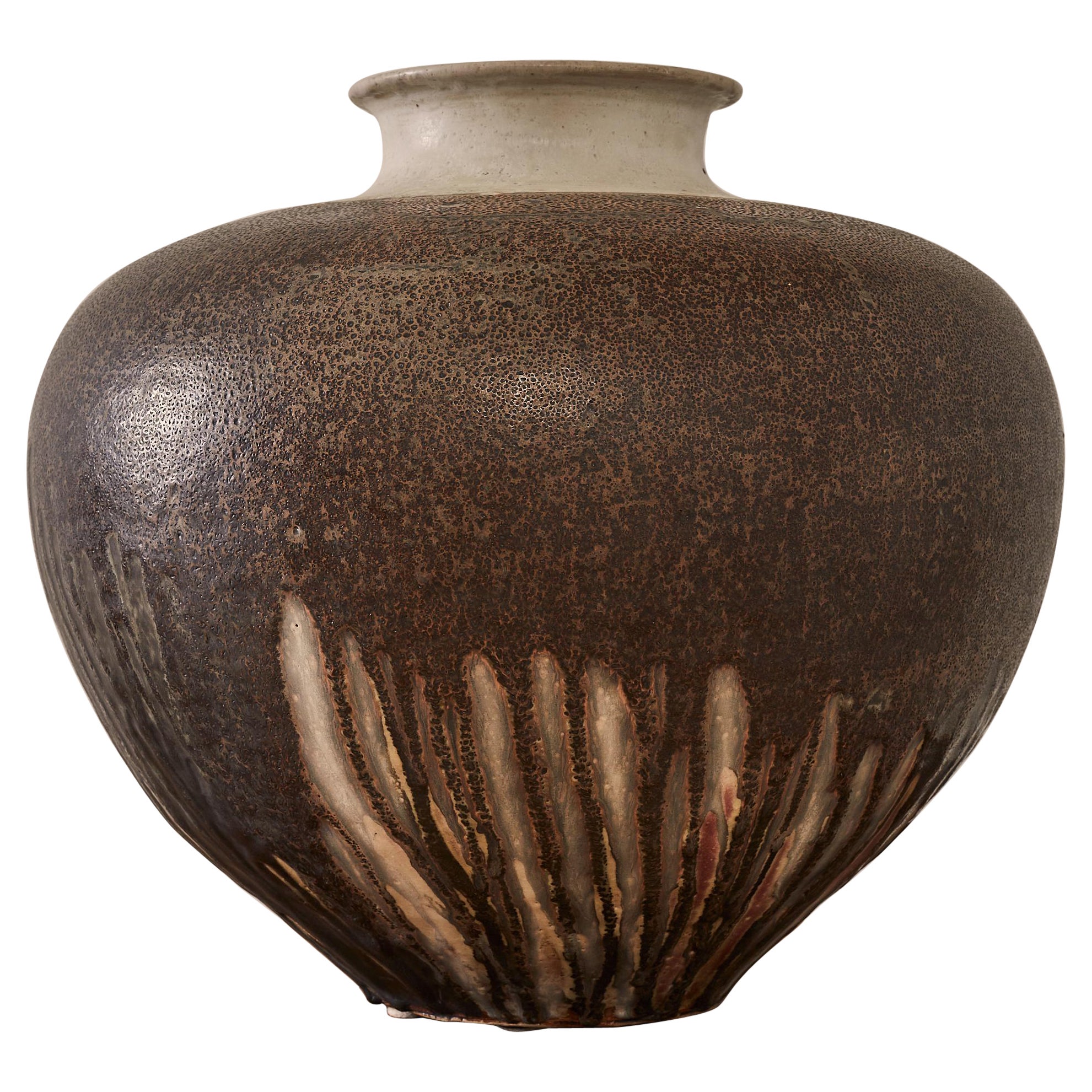Jardiniere aus Steingut von Paul Chaleff