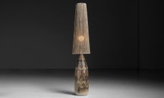 Stoneware Lamp, France circa 1960