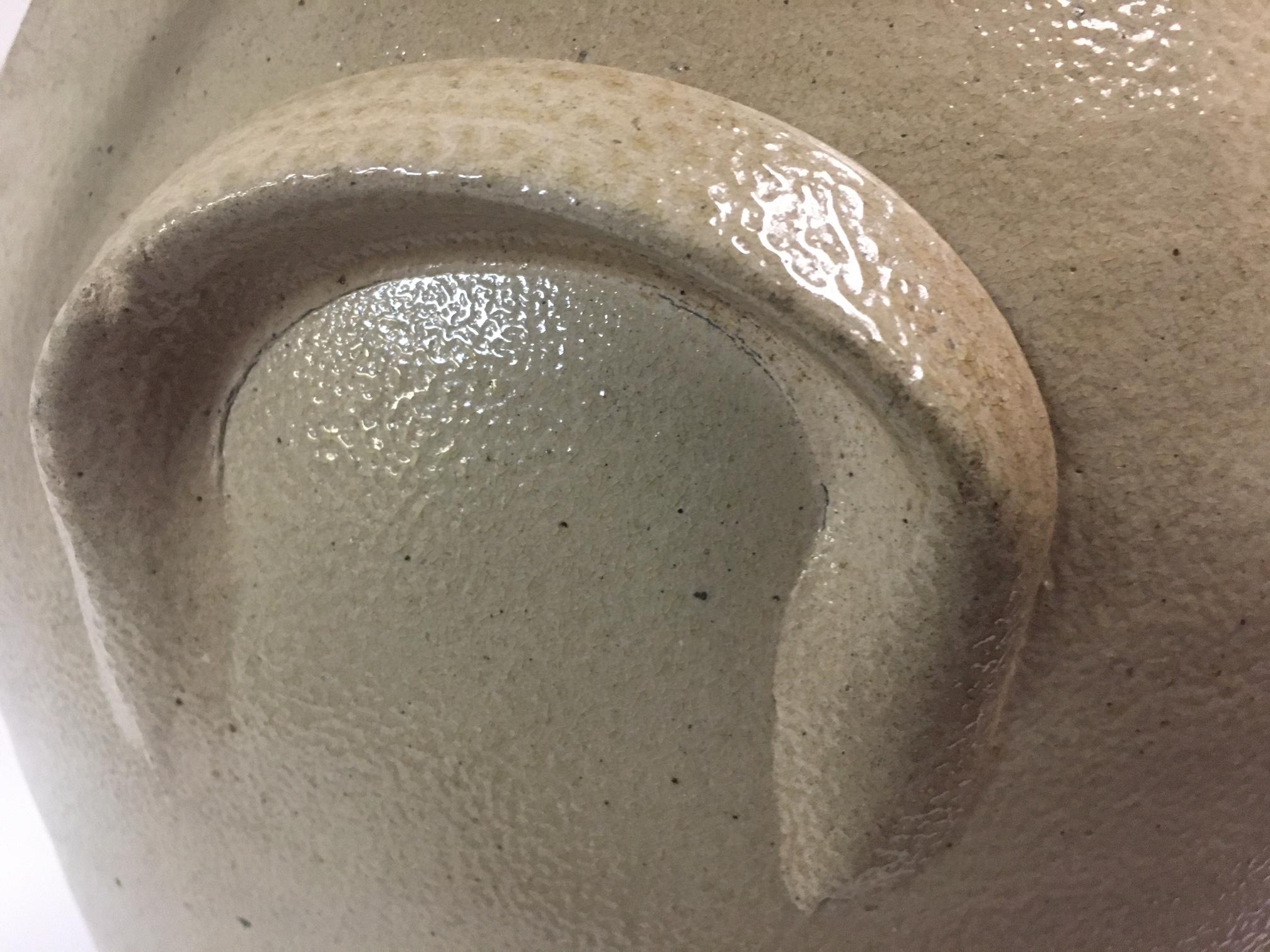 Mid-19th Century Stoneware Lamp made from 3 Gallon Jar Stamped A.K. Ballard Burlington VT