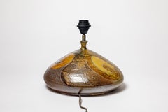 Stoneware lamp with geometric decoration by Georges Martin, circa 1970-1980.