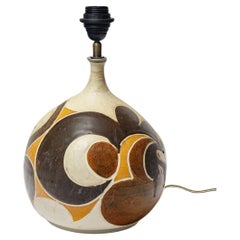 Lampada in gres con decorazione geometrica di George Martin, 1970-1980 circa.