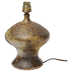 Stoneware lamp with geometric decoration by Georges Martin, circa 1970-1980.