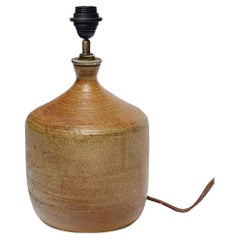 Stoneware lamp with geometric decoration by Georges Martin, circa 1970-1980.