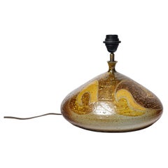 Stoneware lamp with geometric decoration by Georges Martin, circa 1970-1980.