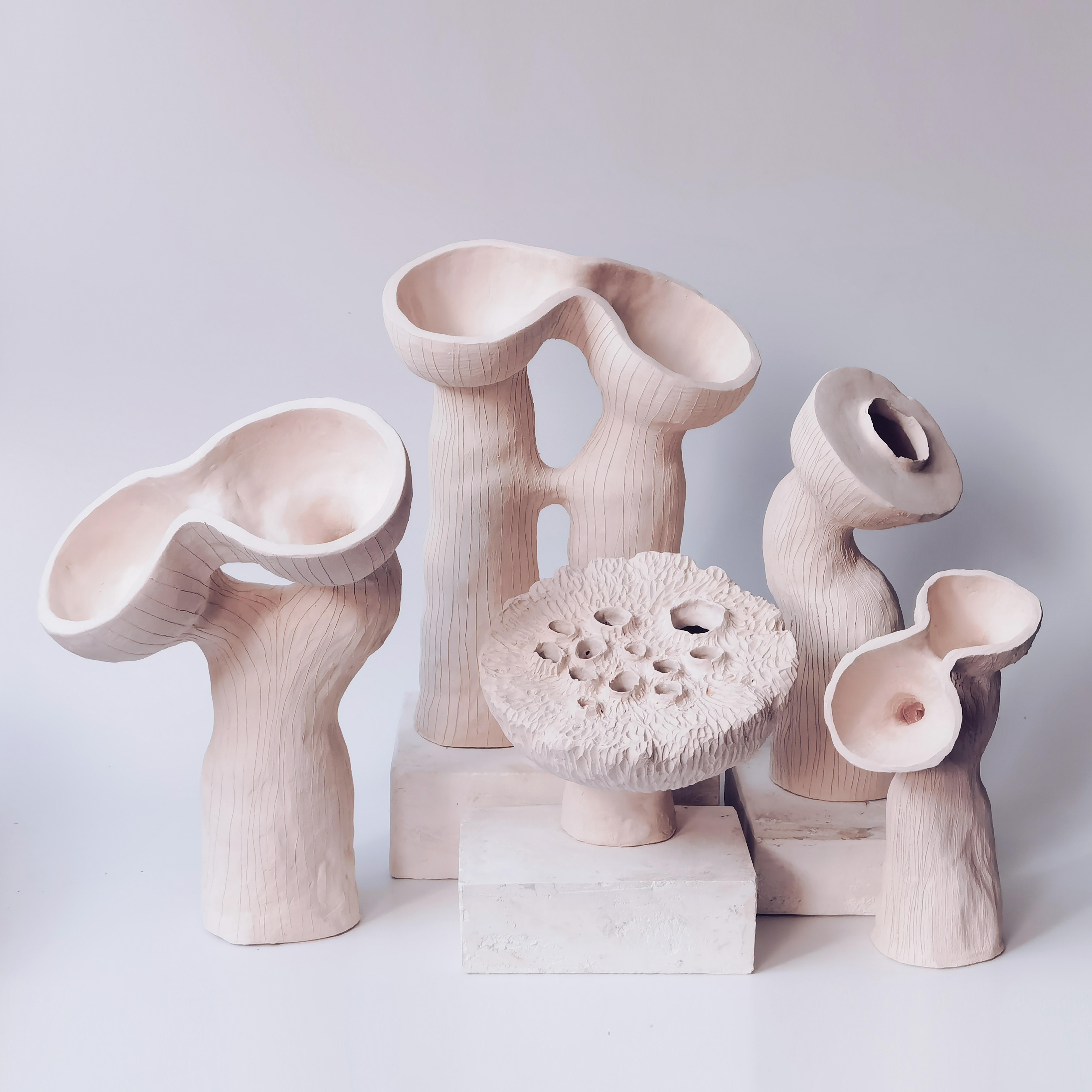 Other Stoneware Lotus Pod by Jan Ernst