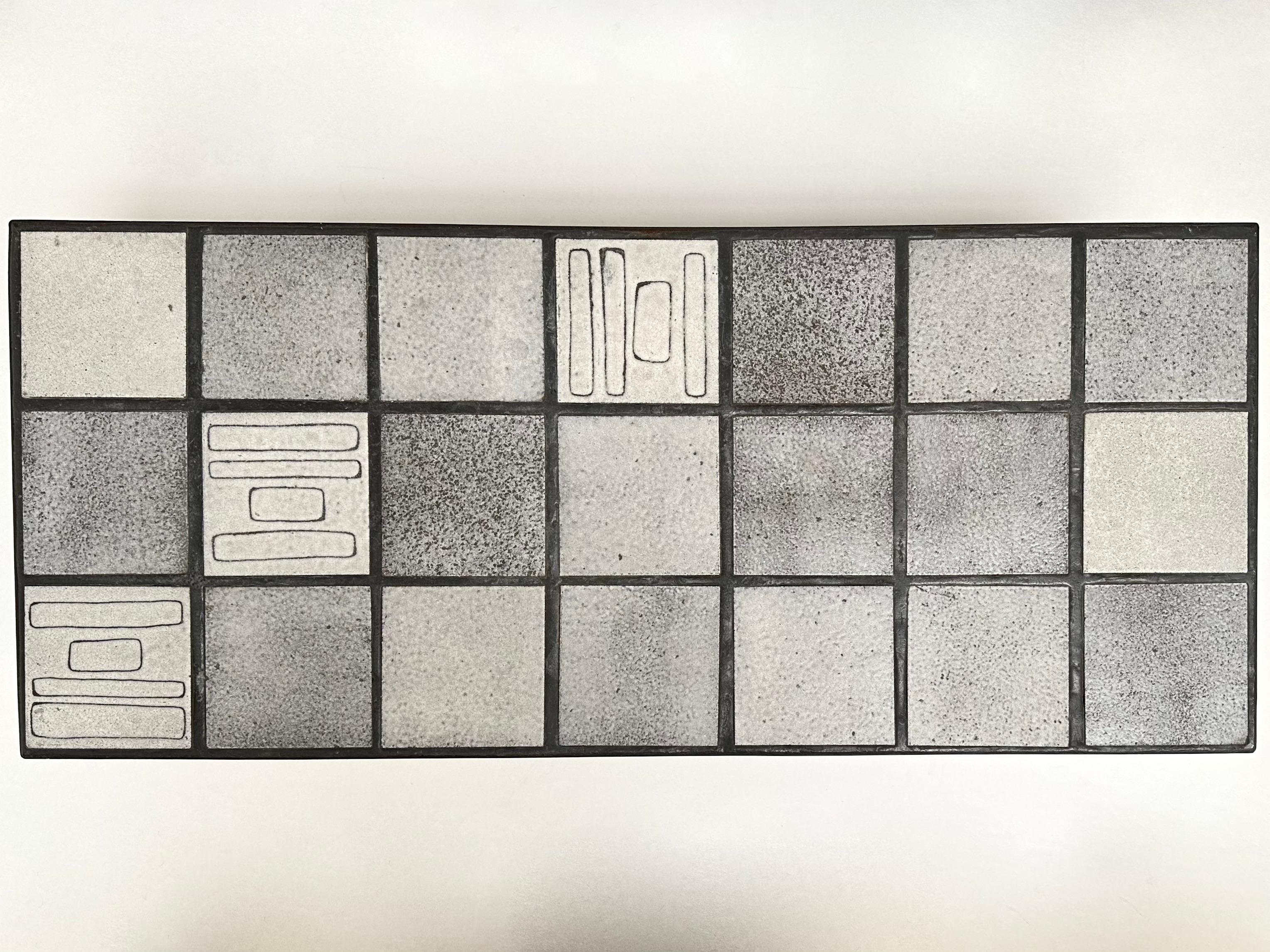 Niedriger Steinguttisch, Nicole Raude, Paris, ca. 1960 im Angebot 8