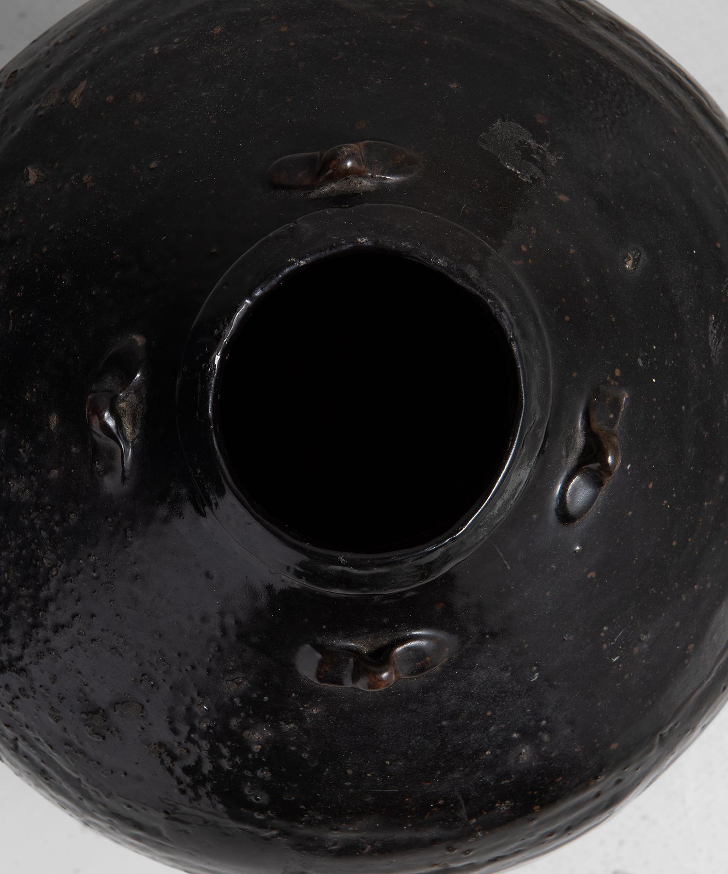 Stoneware Martaban Vase In Good Condition In Culver City, CA