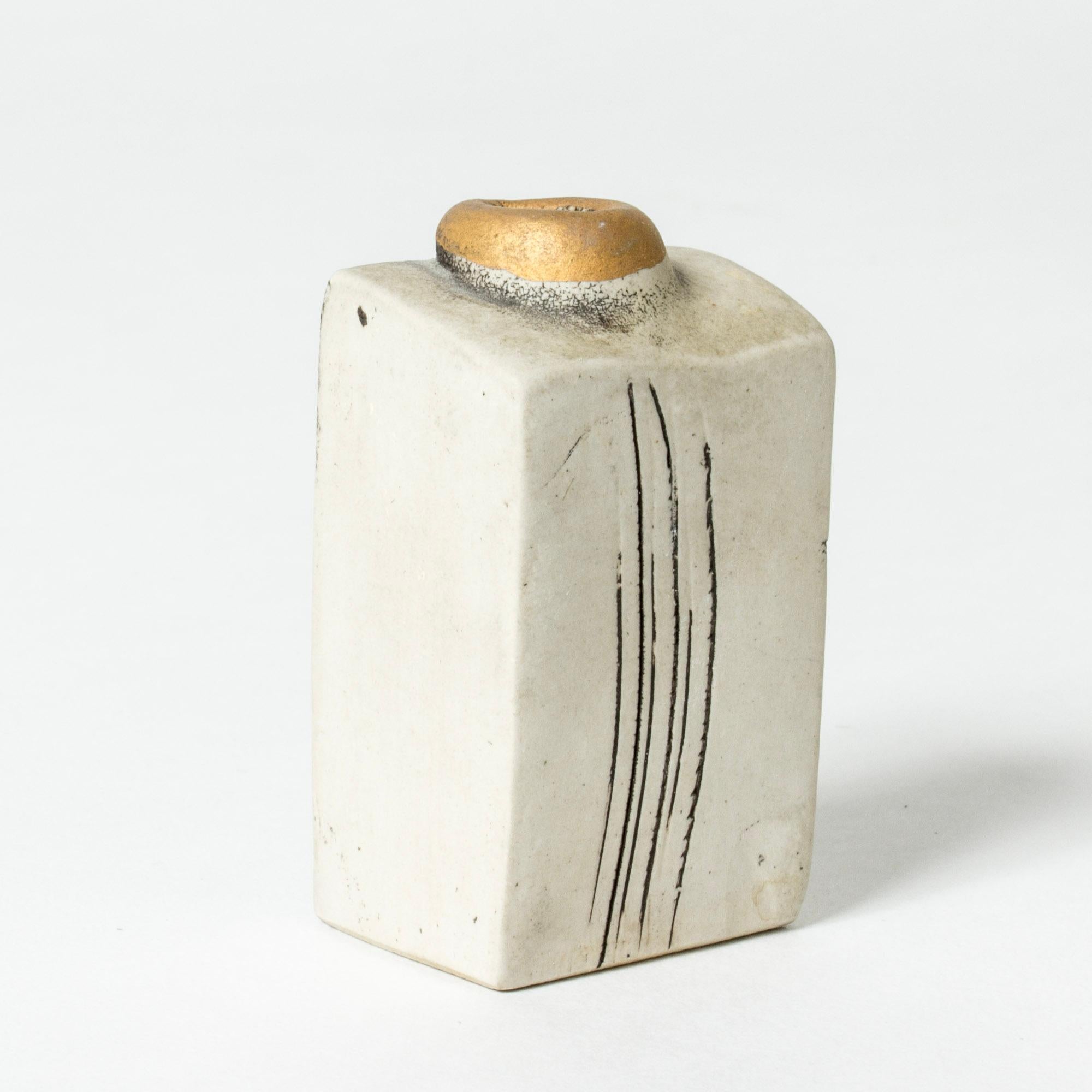 Scandinavian Modern Stoneware Midcentury Sculpture by Bengt Berglund for Gustavsberg, Sweden, 1960s For Sale