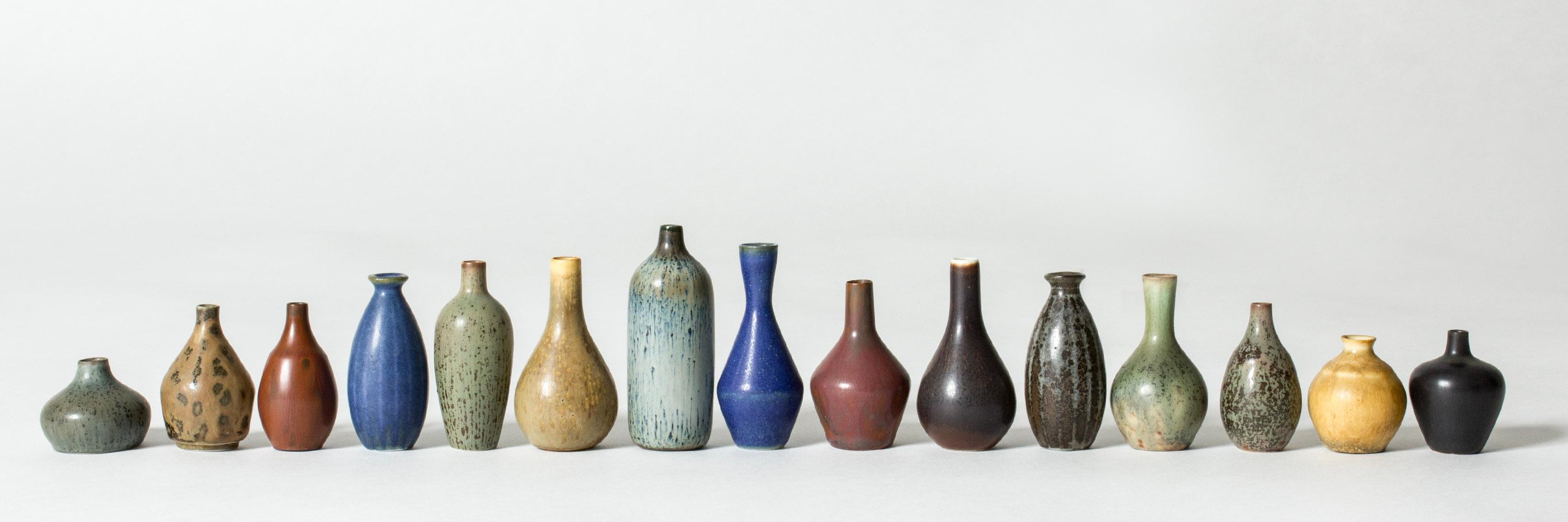 Suédois Vase miniature en grès de Carl-Harry Stålhane, Rörstrand, Suède, années 1950 en vente