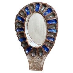 Specchio in gres di Les Argonautes, Vallauris 1960